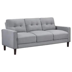 Loannis Upholstered Track Arm Tufted Sofa GreyGrey