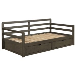 Elias 2-drawer Twin XL Daybed with Extension Trundle GreyGrey
