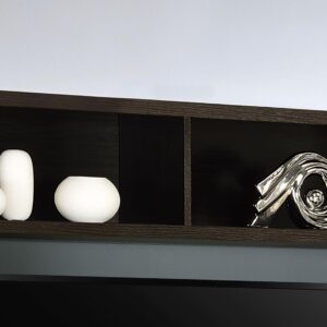 Marianna Bridge with 2 Encased Storage Compartments Cappuccino