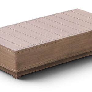 Rowan Natural Acacia Wood Outdoor Patio Coffee Table, 1 Piece