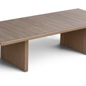 Rowan 88.5" / 114.75" Natural Acacia Wood Outdoor Patio Dining Table, 1 Piece
